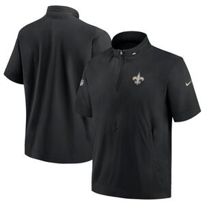 Men's Nike Black New Orleans Saints Sideline Coach Short Sleeve size Medium